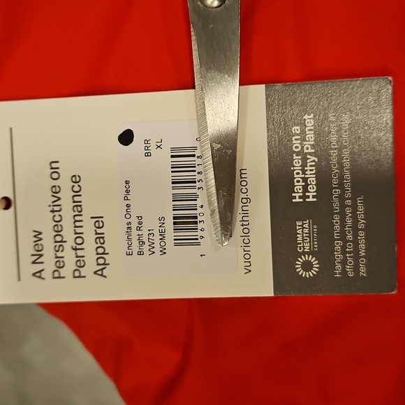 💕VUORI💕 Encinitas One Piece Swimsuit ~ Bold Red XL NWT - Picture 11 of 14